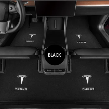 3Pcs Priekšā, Aizmugurē, Automašīnas Grīdas Paklāji Tesla Model 3 Pret-slīdēšanas Starplikas Pasūtījuma Paklāju Ūdensizturīgs, bez Smaržas, Pad Auto Piederumi