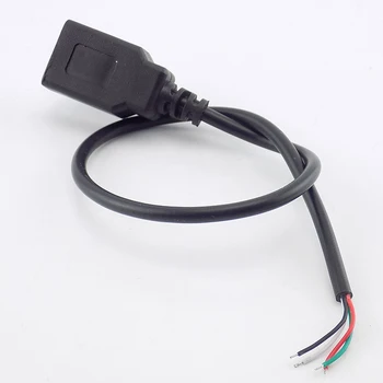 4-Pin Micro-USB 2.0 Vīrietis sieviete Jack Datu DIY Enerģijas Uzlādes Vadu Paplašinājums lādētāja Kabelis 2 4 Dzīslas-5V, Adapteris Savienotājs