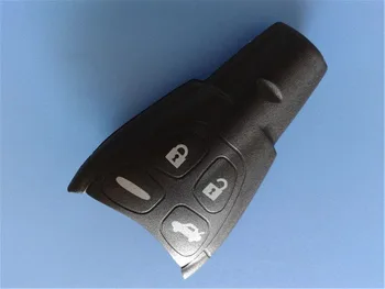 4 Pogas, Smart Tālvadības Atslēgu Apvalka SAAB 93 95 9-3 9-5 Tukšu Auto Atslēgu Fob Gadījumā