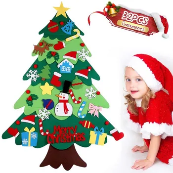 #40 Diy Ziemassvētku Eglīte, Kas Ar Rotas Bērniem Xmas Dāvanas Durvis, Sienas Karājas Ziemassvētku Rotājumi Mājās Navidad