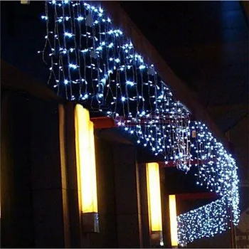 40M Ūdensizturīgs Aizkars LED String Light Pasaku Lāsteku LED Garland Kāzu svinības Mājas Logu Stīgu Gaismas Dekoratīvās Āra Lampas