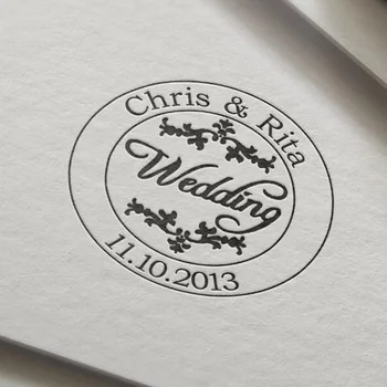 40mm kāzu pasūtījuma zīmogs Automātiskā rakstīšana ar tinti uzņēmējdarbības ģimenes atgriešanās adresi uzaicinājumu zīmogs Taisnstūra laukums