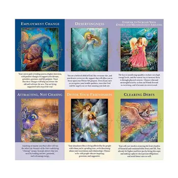 44PCS Tarot Kartes Krītotā Papīra Kartes Eņģeļu Orākuls Izturīgs Inovatīvu Puses Visus angļu Tarot Klāja Klāja Spēļu Kārtis