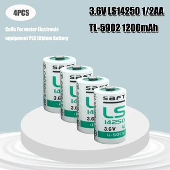 4gab 3.6 V SAFT LS14250 Li-SOCl2 1/2AA Lielums R6 L14250 ER14250 14250 Baterijas CNC darbgaldu Touch Screen Elektrības Skaitītājs