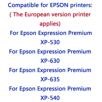 5 Pack T33 33XL T3351-T3354 Saderīgs Tintes Kasetnes Epson Expression Premium XP-530 XP-630 XP-635 XP-640 XP-830 XP-900