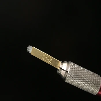 500 Gab. 0.25 mm Grūti APS 12 U Forma Pastāvīgais Uzacu Grims Tetovējums Asmens Microblading Adatas 3D Izšuvumi Rokasgrāmata Tetovējums Pildspalvu