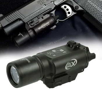 500 Lm Taktiskās X300 X300 Ultra Pistole Pistoli Gaismas Ieroci gaismas Lanterna Airsoft Lukturīti Fit 20mm Picatinny Weaver Sliedes