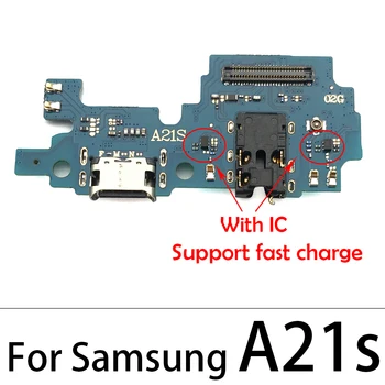 50GAB Testēti USB Uzlāde Dokā Port Connector Flex Cable Samsung A01 A11 A21 A21S A31 A41 A51 A71 A750F A920F