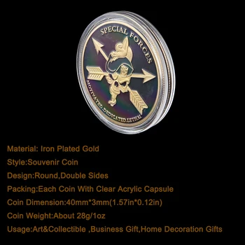 5GAB ASV Militāro Zaļās Beretes Īpašo Spēku Izaicinājums Monētas, kas ASV Brīvības Armijas Monētu Kolekcijas