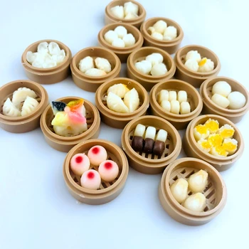 5gab/daudz 1/6 Mēroga Miniatūra leļļu Namiņš Mini Ķīnas mīklas Miniatural Maizi Namiņš Piederumi Izlikties, Spēlēt Rotaļlietas, Pārtikas