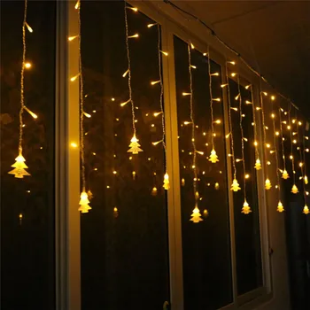 5M LED Lāsteku Pasaku Stīgu Gaismas LED Ziemassvētku Vainags Kāzu svinības Pasaku Gaismas Tālvadības Āra Aizkaru Dārza Terases Dekori