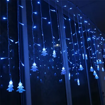 5M LED Lāsteku Pasaku Stīgu Gaismas LED Ziemassvētku Vainags Kāzu svinības Pasaku Gaismas Tālvadības Āra Aizkaru Dārza Terases Dekori
