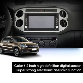 6.2 collu Auto Radio Stereo GPS Navigācijas 2 Bluetooth, USB, SD Touch Auto Multimediju Atskaņotājs, Audio Atskaņotājs, Multi-window Skats