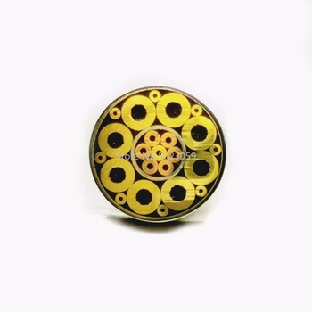 6mm Diametrā DIY Naža Kātu Mozaīkas Pin Kniedes 9cm Garums Nagu Misiņa Caurule+tērauda Caurules #619