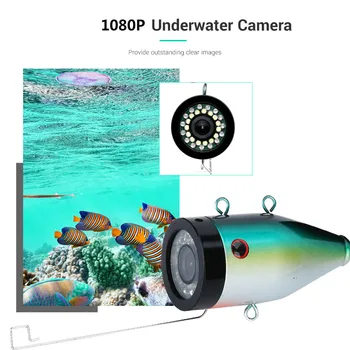 7inch 15M/30M 1080P Dubultās lampas Fish Finder Zemūdens Zvejas Camera15pcs Baltā Led+15pcs Infrasarkanās Lampas Kameru Zemledus Makšķerēšana