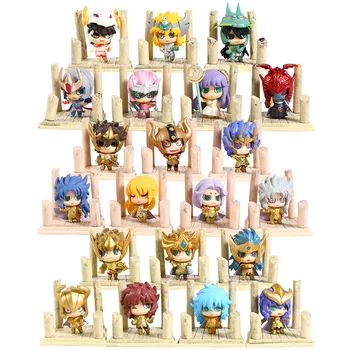 7pcs/set Gudrs Japānas Anime Zelta Saint Seiya bruņinieku zodiaka PVC Rīcības Attēls Kolekcionējamus Modelis Rotaļlietas