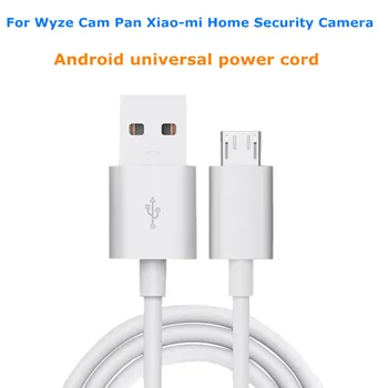8m Garums Universālo Mikro USB Strāvas pagarinātāja Kabelis ar droid Saskarne Wyze Cam Pan Xiao mi Mājas Drošības Kameras