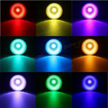 8pcs Aptumšojami 20W PAR30 PAR38 E27 RGB LED Gaismas Krāsa Mainās Spuldzes Vietas Plūdu Lampas Ar Tālvadības pulti AC110V 220V