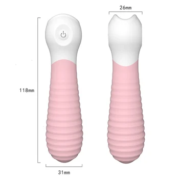 9 Ātrumu Svītrainām Spēcīgs Vibrators G-Spot Bullet Iesācējiem Klitora Stimulācija Pieaugušo Zāles, Seksa Rotaļlietas Sievietēm Dildo