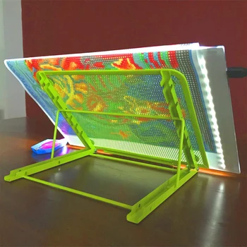 A4 LED Diamond Glezniecības Gaismu Pad Turētājs 5D DIY Dimanta Krāsošanas Piederumi Dimanta Izšuvumi Krustdūrienā Metāla instrumenti