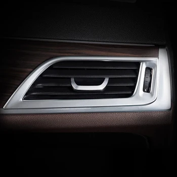 ABS Chrome 2017 2018 BMW 5 Sērijas G30 Automašīnas Priekšējā Paneļa Gaisa Izplūdes AC Ventilācijas Vāciņa Apdares Interjera Aksesuāri, Stils 2gab