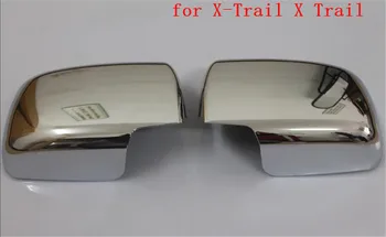 ABS Chrome Atpakaļskata spoguļa vāciņš Melns/Atpakaļskata spoguļa Apdare priekš Nissan X-Trail X Trail 2008-2013 auto-stils