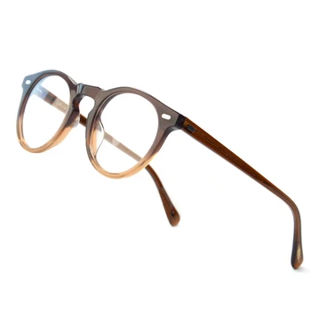Acetāta Vintage Apaļas Brilles Rāmis Vīriešiem OV5186 Ovāls Briļļu Rāmis Gregorijs Peks Apdare Aplis Kadra Brilles Gafas Oculos