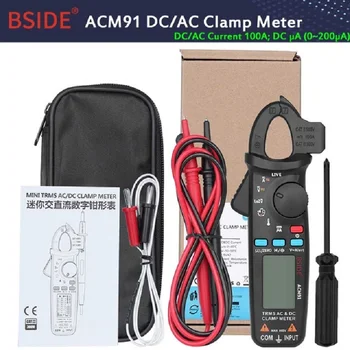 ACM91 Digitālo Clamp Meter AC/DC Strāvas 1mA Patiesa RMS Auto Diapazons Live Pārbaudīt TSV Temp Frekvenču Kondensators Testeri Multimetrs
