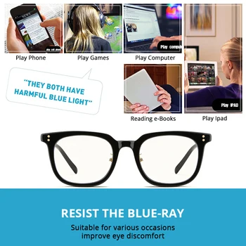 Acme Pro Anti Zilā Gaisma Pretbloķēšanas Glāzes par Sievietēm, Vīriešiem Laukumā Datoru Brilles Sievietēm Spēļu Brilles UV400 gafas luz PC1631