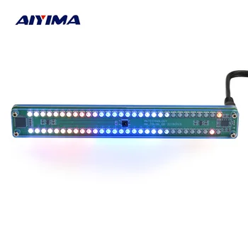 AIYIMA Dual 30 Līmeņa Indikators Krāsains Mūzikas Skaņas Spektra Rādītājs, Stereo Pastiprinātājs VU Mērītājs Regulējams Gaismas Ātrumu Ar AGC
