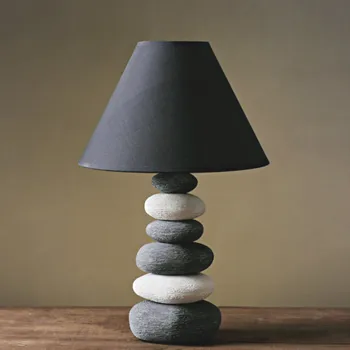 Akmens keramikas galda lampas, dzīvojamās istabas galda lampas guļamistabas naktsgaldiņš mājas apdare apgaismojums porcelāna lampas WJ121411