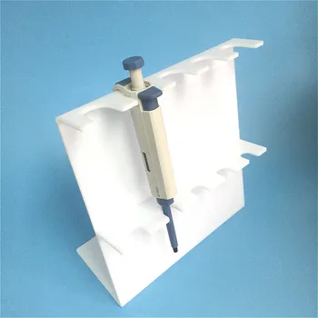 Akrila Pipeti Stāvēt Baltā organiskā stikla pipetēšanas ierīci Turētājs Z-veida ar pipeti iepilina Paliktni var saglabāt Līdz 5 vienkanāla Pipetes Biezums 5 mm