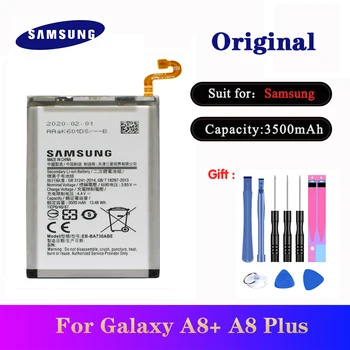 Akumulators Samsung Galaxy A8+ A8 Plus 2018 SM-A730F A730F/DS 3500mAh EB-BA730ABE Oriģinālā Tālrunis Augstas Kvalitātes Batteria +Instrumenti