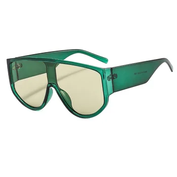 ALOZ MICC Modes Viens Gabals Saulesbrilles Sievietēm Jaunu Lielizmēra Kvadrātveida Saulesbrilles, Vīriešu, Sieviešu Ieplests Steampunk Brilles Toņos UV400