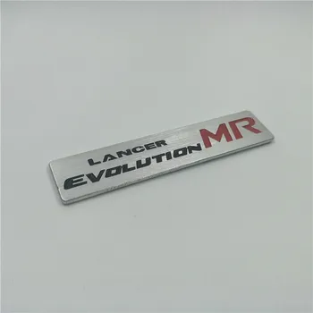 Alumīnija Metāla Auto-stils Par Mitsubishi Lancer Evolution X MR Ģerbonī Emblēma Logo Decal Uzlīmes