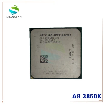 AMD A8-Series A8 3850 Paņēmienu A8-3850 Paņēmienu 2.9 GHz 100W Quad-Core CPU Procesors AD3850WNZ43GX A8 3850K Socket FM1/ 905pin
