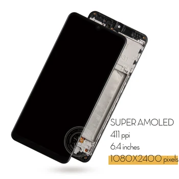 AMOLED Samsung Galaxy A31 LCD Touch Digitizer Sensora Montāža Stikla Samsung A315 Displejs SM-A315F SM-A315F/DS Ekrāns