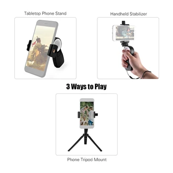 Andoer HC1 Viedtālrunis Action Camera Roktura Stabilizators Tālruņa Statīvu Stiprinājums iPhone X, Samsung, Huawei, par GoPro Hero