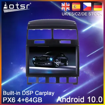 Android 10 PX6 Auto GPS Navigācijas Volkswagen Touareg GP 2002-2009 Auto DVD, Auto Radio, Stereo Multimedia Player HeadUnit 2Din