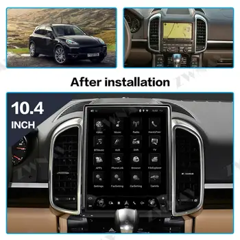 Android 9.0 10.4 collu Tesla stila Automašīnas GPS Navigācijas Porsche Cayenne 2011-2018 Auto Stereo Radio vadītājs vienību multimediju atskaņotājs