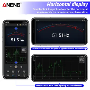 ANENG ST207 Digitālā Bluetooth Multimetrs Clamp Meter 6000 Skaits Patiesa RMS DC/AC Sprieguma Testeris, AC Strāvas Hz Kapacitāte Ohm