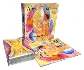 Angel Tarot : Ietilpst Pilns Klājs 78 Speciāli Pasūtīja Tarot Kartes un 64-Lapa Ilustrēto Grāmatu