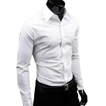 Angļu stilā biznesa krekls, kas piemērots vīriešu garām piedurknēm, augstas kvalitātes kokvilnas novājēšanu ikdienas valkāšanai,kas piemērots vīriešu krekli