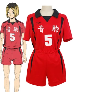 Anime Haikyuu!! Nekoma Vidusskolas #5 1 Kenma Kozume Kuroo Tetsuro Cosplay Kostīmu Volejbols Komanda Vienotu Jersey Sporta