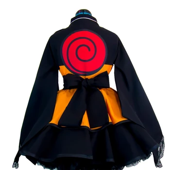 Anime Naruto Cosplay Kostīmu Uzumaki Naruto Lolita Kleitas Kimono Sievietēm Ģērbties Cosplay Halloween Puse Formas tērpu Sievietēm, Meitenēm