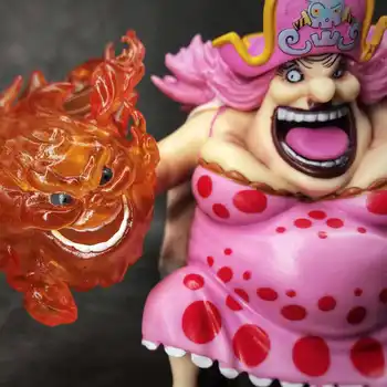Anime Viens Gabals Charlotte Linlin Big Mamma Darbības Rādītāji GK Četri Imperatori Modelis Rotaļlietas 15cm