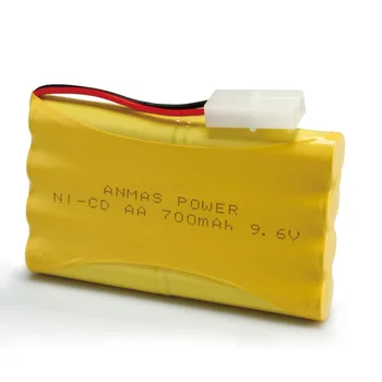 Anmas Jauda NI-CD Akumulatori AA 9.6 V 700mAh NiCd, Ni Cd Battery Pack Rotaļu Auto Tamiya Savienotājs