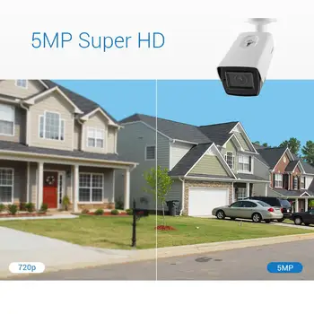 ANNKE 5MP HD TVI Vadu Drošības Kameras Āra 5X Optisko Tālummaiņu 130ft Superior Nakts Redzamības Āra Novērošanas Kameras CCTV Komplekts