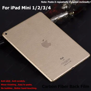 Anti-pirkstu nospiedumu Oglekļa Šķiedras Atpakaļ Filmu par IPad Mini 2/3/4/5 Tablete Tablete Izturīga Aizsardzības Mini5 Caurspīdīgs Soft Protector