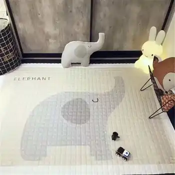 Anti-slip Dzīvojamās Istabas Paklājiņš 15mm Sabiezēt Baby Play Mat Spēļu Paklājs Paklājs Play-Mat Rotaļlietu Uzglabāšanas Organizators Karikatūra Dzīvnieku Liela 195cm